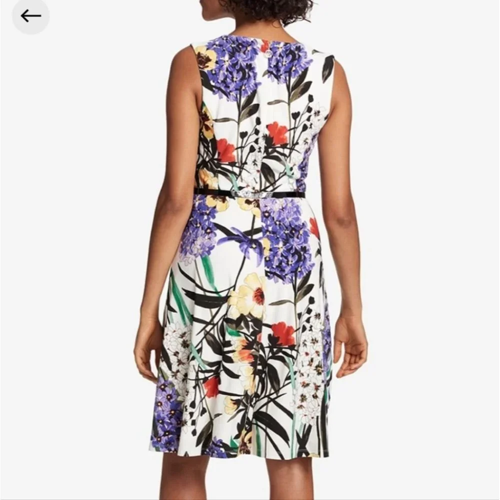 BEAUTIFUL FLORAL SLEEVELESS TOMMY HILFIGER DRESS SIZE 6 - Picture 2 of 16